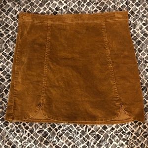 Brandy Melville faux suede tan skirt